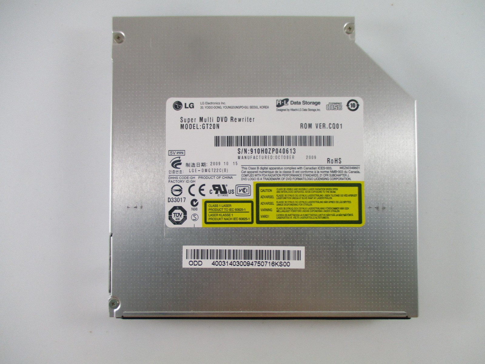Dvd Drive H-L DATA STORAGE GT20N Original #0 #0