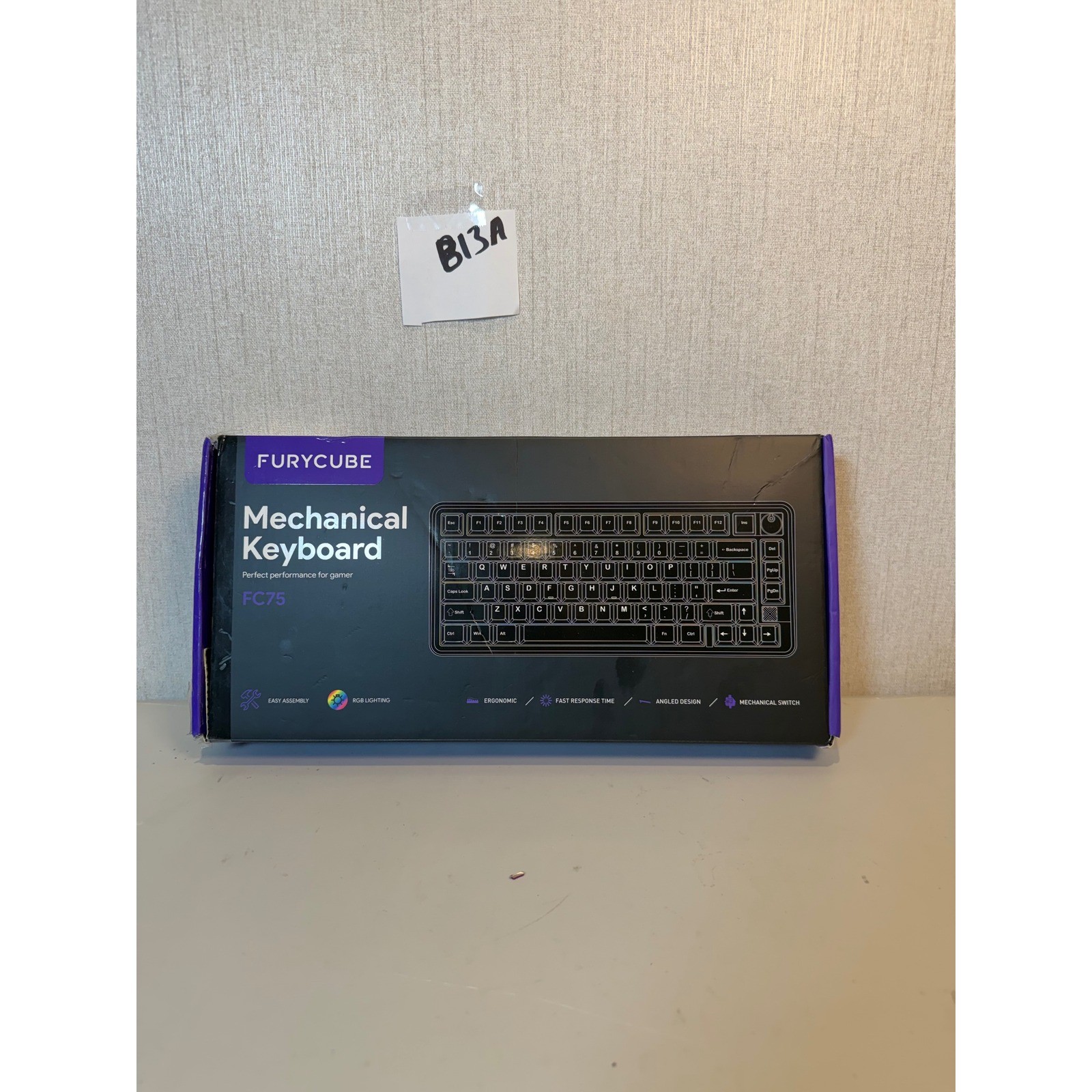 Furycube FC75 PRO Mechanical Keyboard Matcha Green Glow Purple Switch RGB Gaming