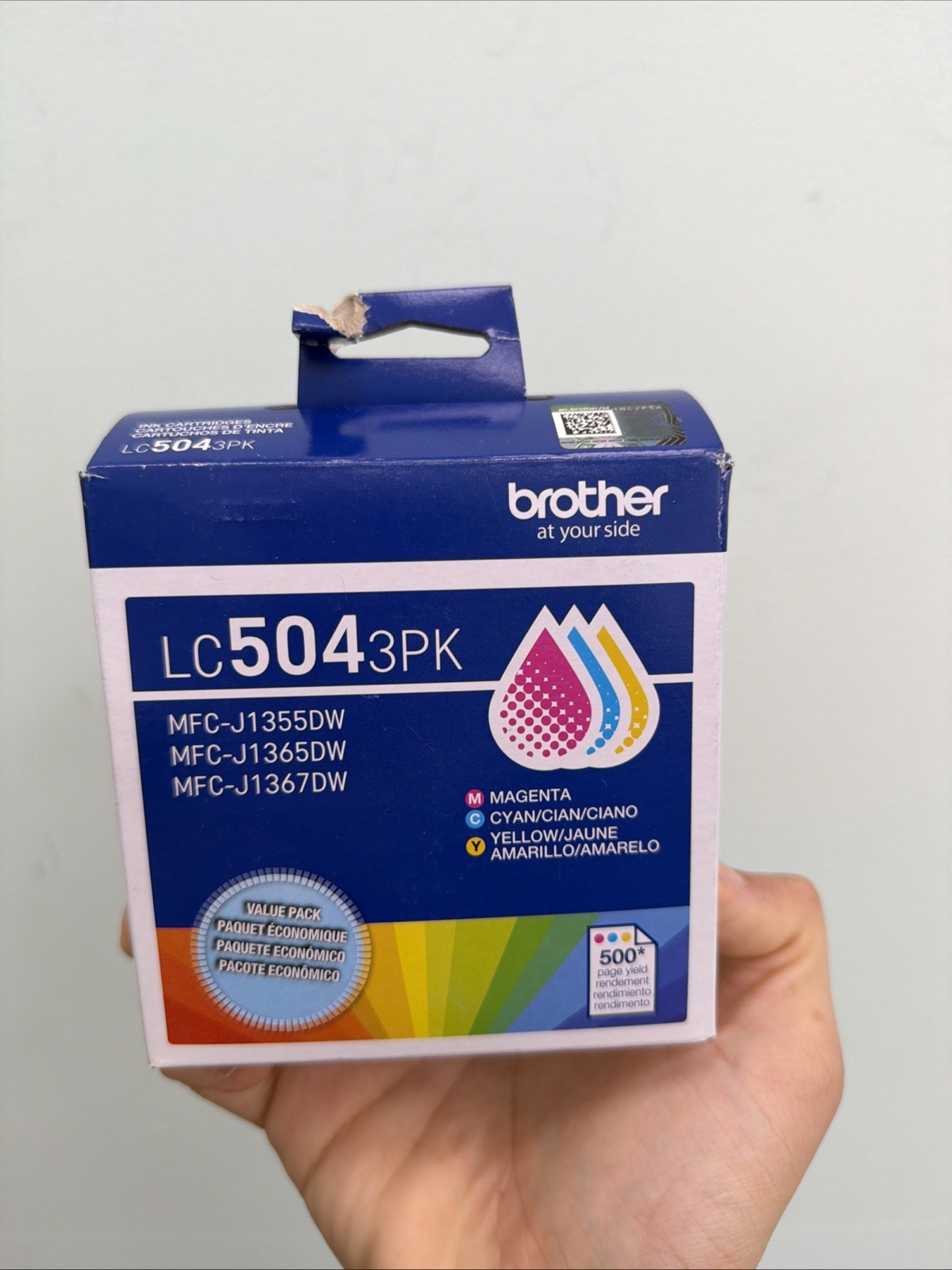 Brother Genuine LC5043PK Standard Yield Cyan, Magenta&Yellow Ink Cartridges 6/28