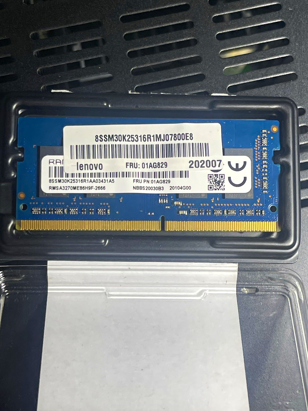 Lenovo 01AG829 4GB DDR4 2666MHz SODIMM RAM (Ramaxel)