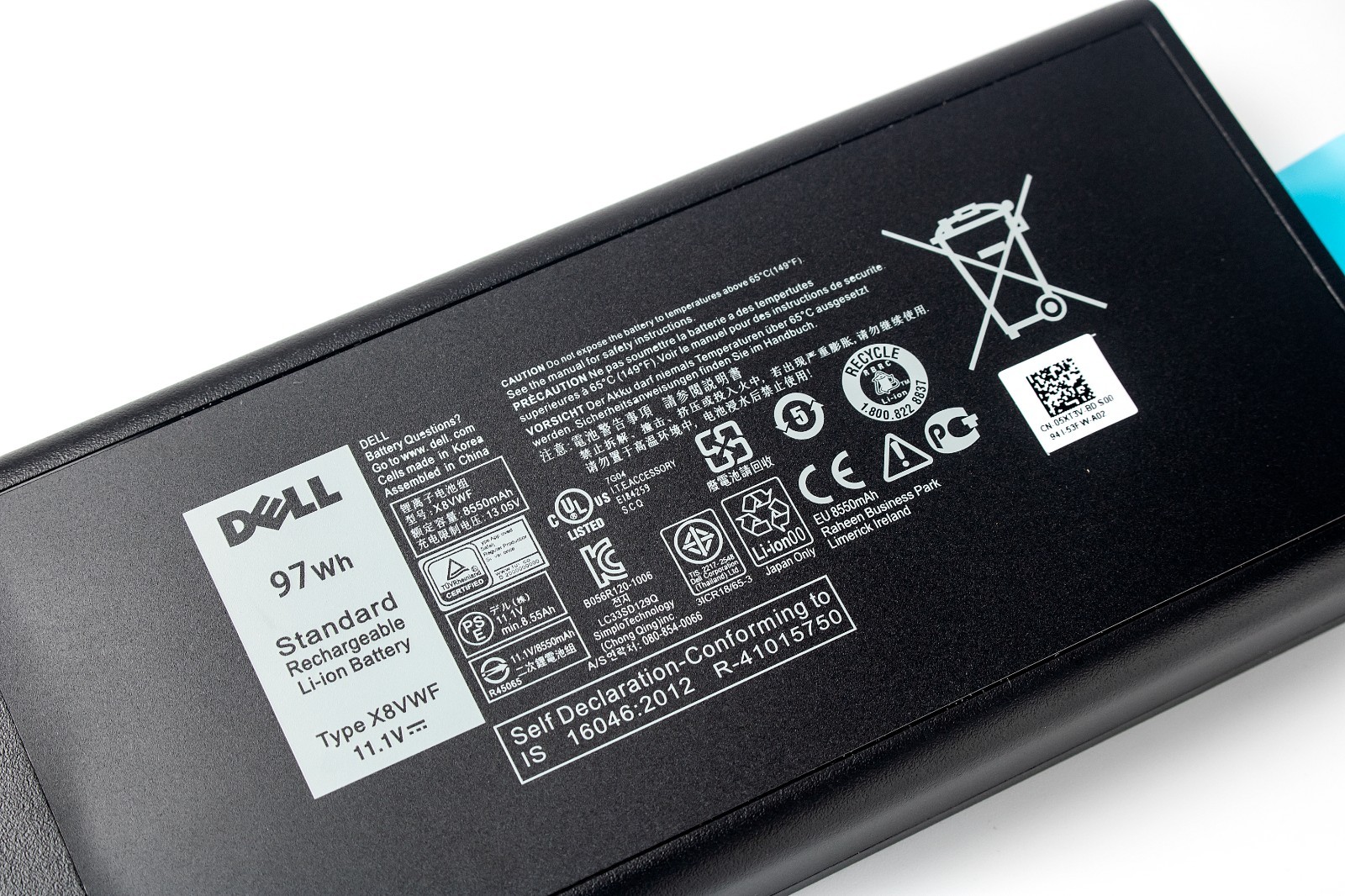 OEM Genuine 97Wh X8VWF Battery for Dell Latitude 14 Rugged Extreme 7404 7414 US