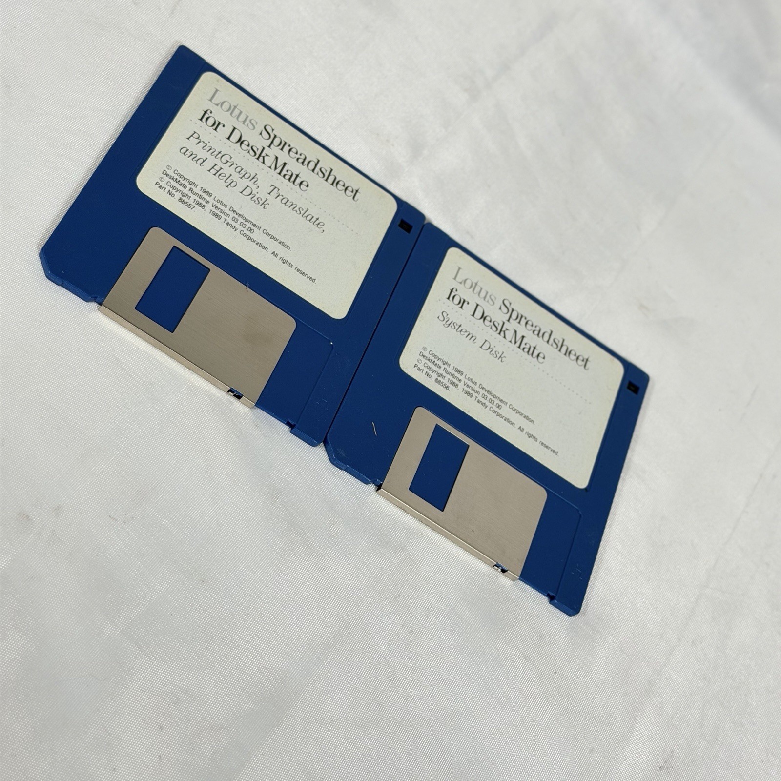 Lotus Spreadsheet for DeskMate 3.5 Floppy Disk Set Tandy Vintage Software