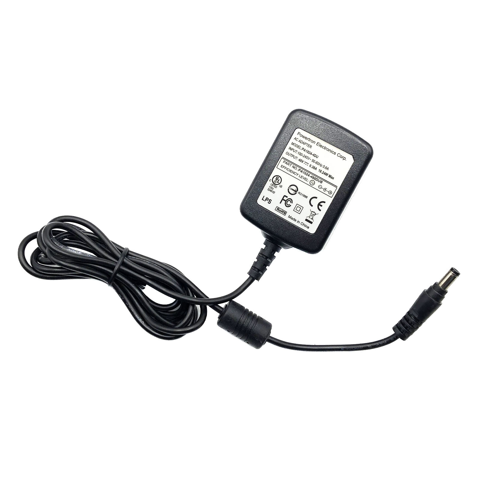 Genuine Powertron Electronics 18.24W AC Adapter PA1024-4DU Charger 48V 0.38A