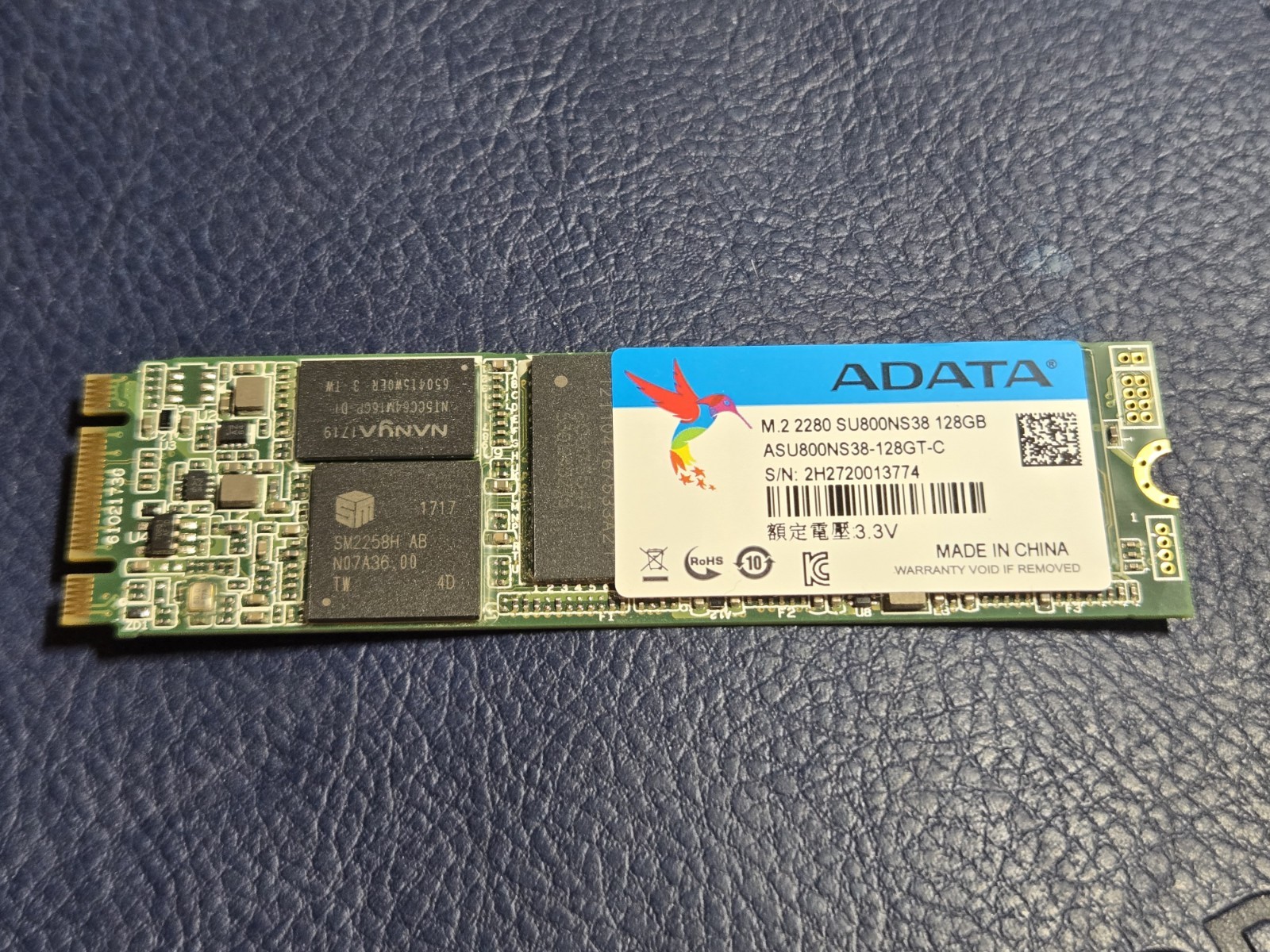 ADATA 128GB M.2 2280 SATA III Internal SSD 3D NAND - NVMe SSD