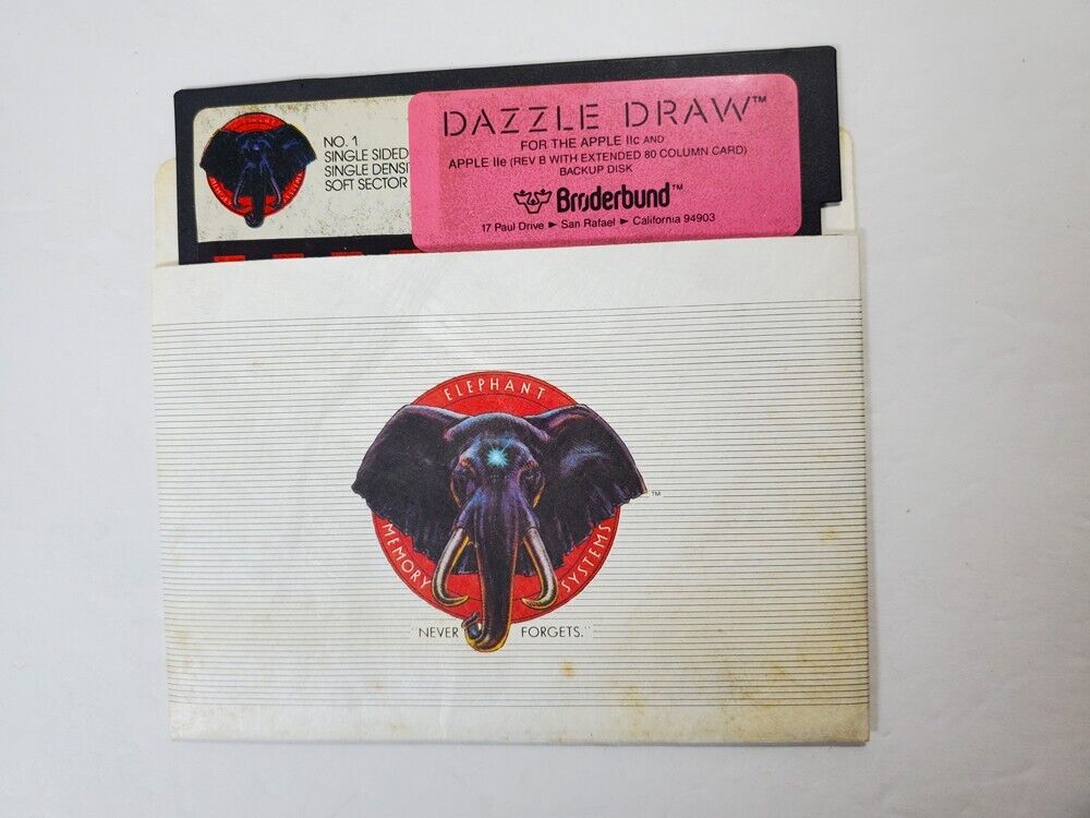 Vintage DAZZLE DRAW Software 5.25