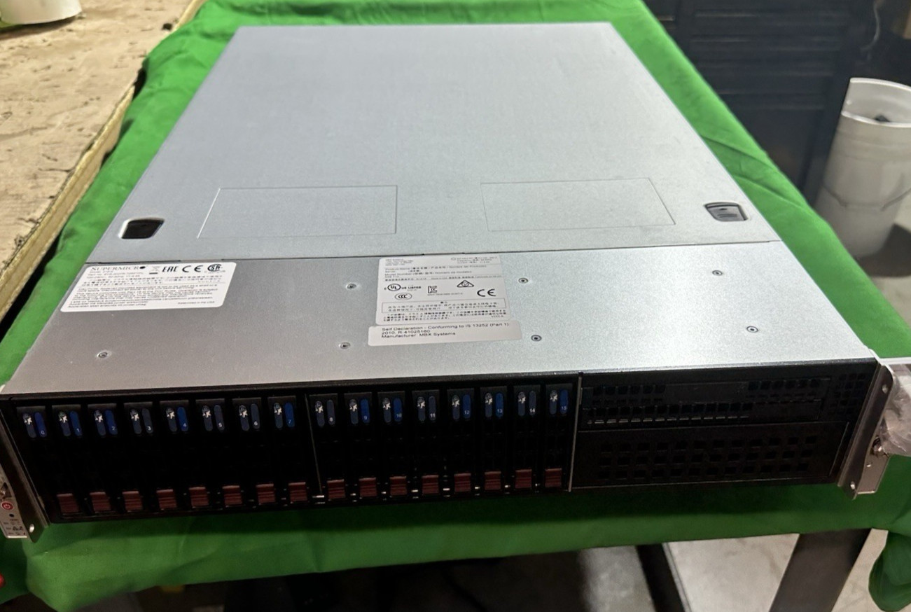 Supermicro  CSE-219 Server X9DRW-7TPF 32GB RAM/ 2X INTEL Proc / NO HARD DRIVES