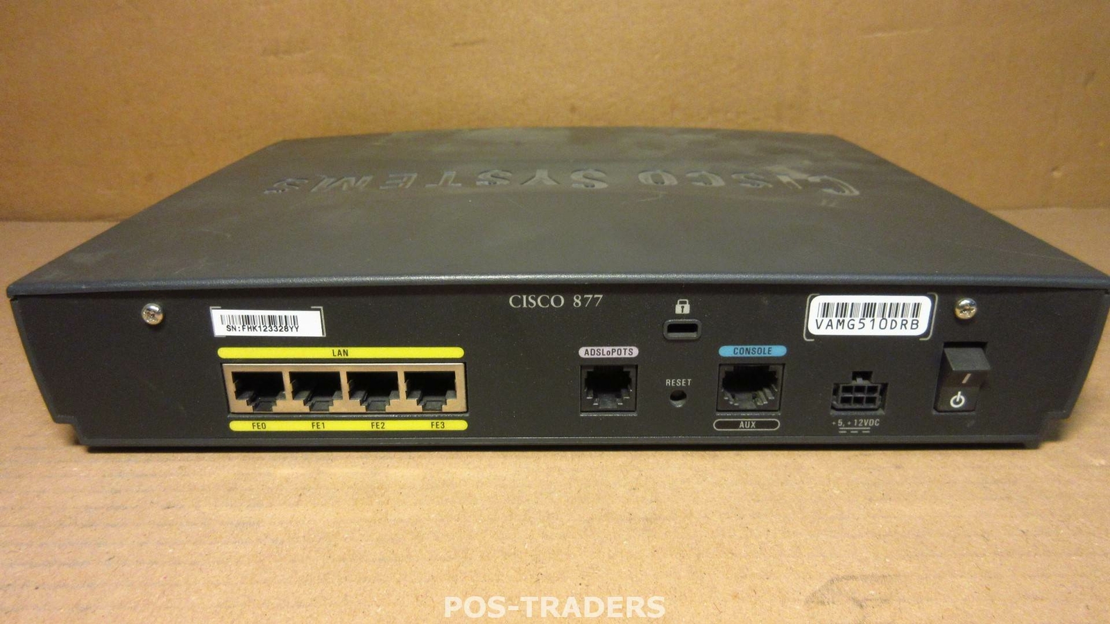 CISCO 877 - CISCO877-K9 - ADSL Wired Router 4 Port EXCLUDING PSU