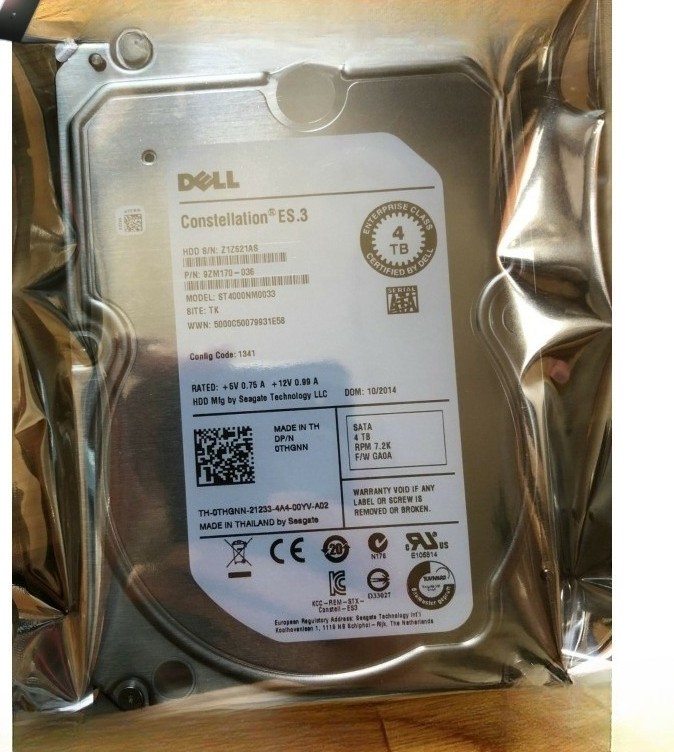 FOR Dell 4TB 3.5" SATAIII Internal Hard Drive HDD ST4000NM0033 0THGNN