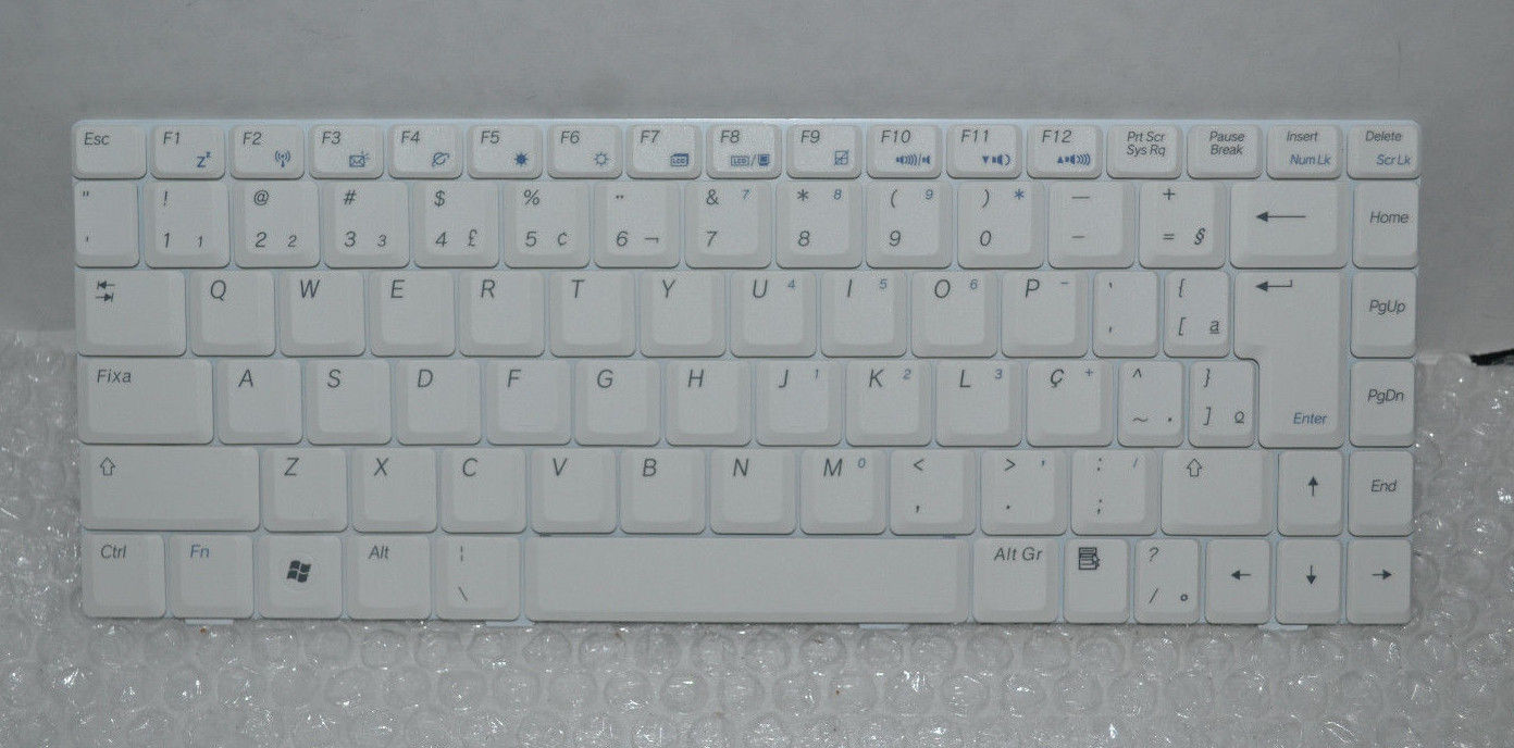 New Asus W7 W/VISTA KEY US English Keyboard White V022462AK1 P/N: 04GNHQ1KBR10