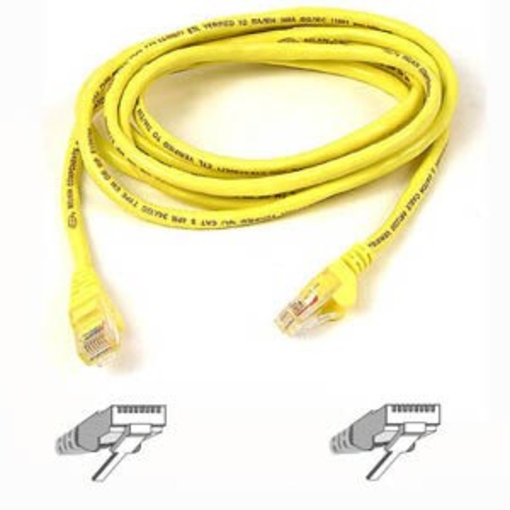 BELKIN INTERNATIONAL INC A7J704-1000-YLW Cat6 Stranded Bulk Cable / 4Pr/24Awg/