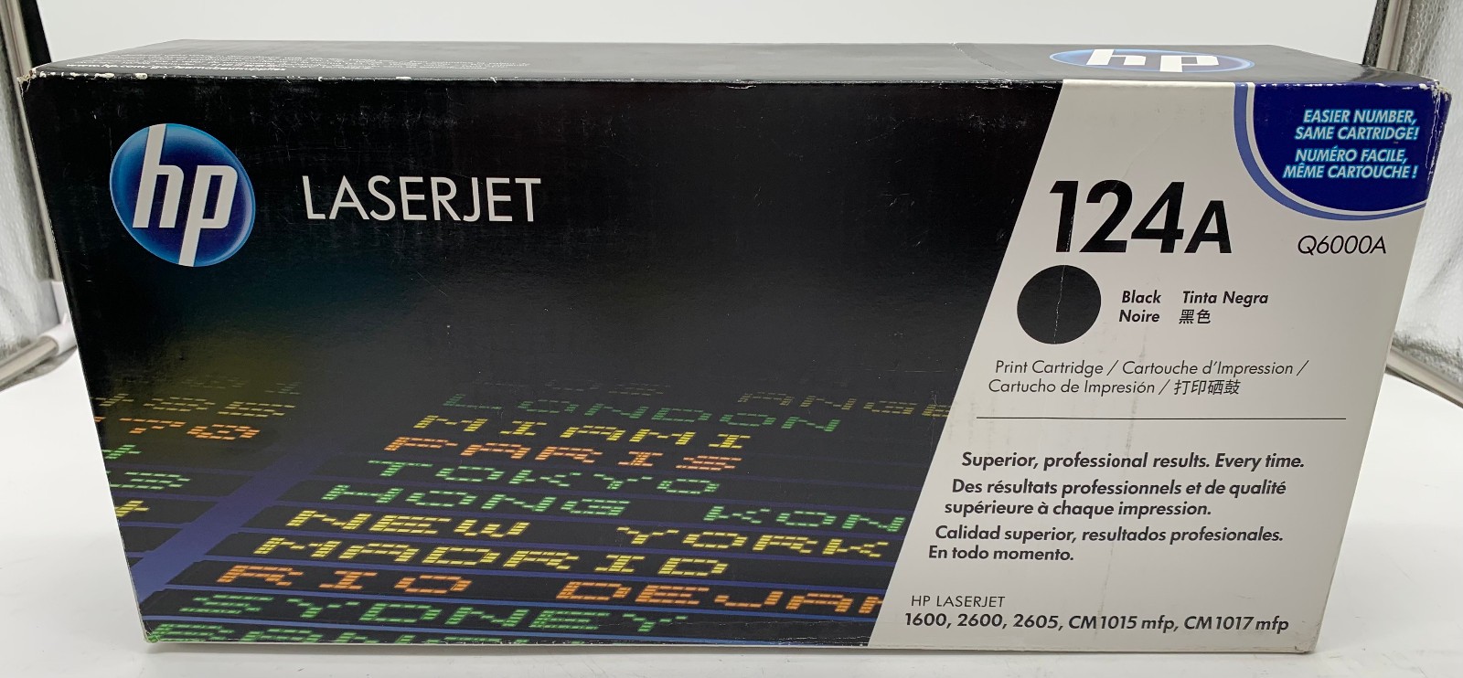 Genuine HP Q6000A, 124A, Black Toner Cartridge, OEM