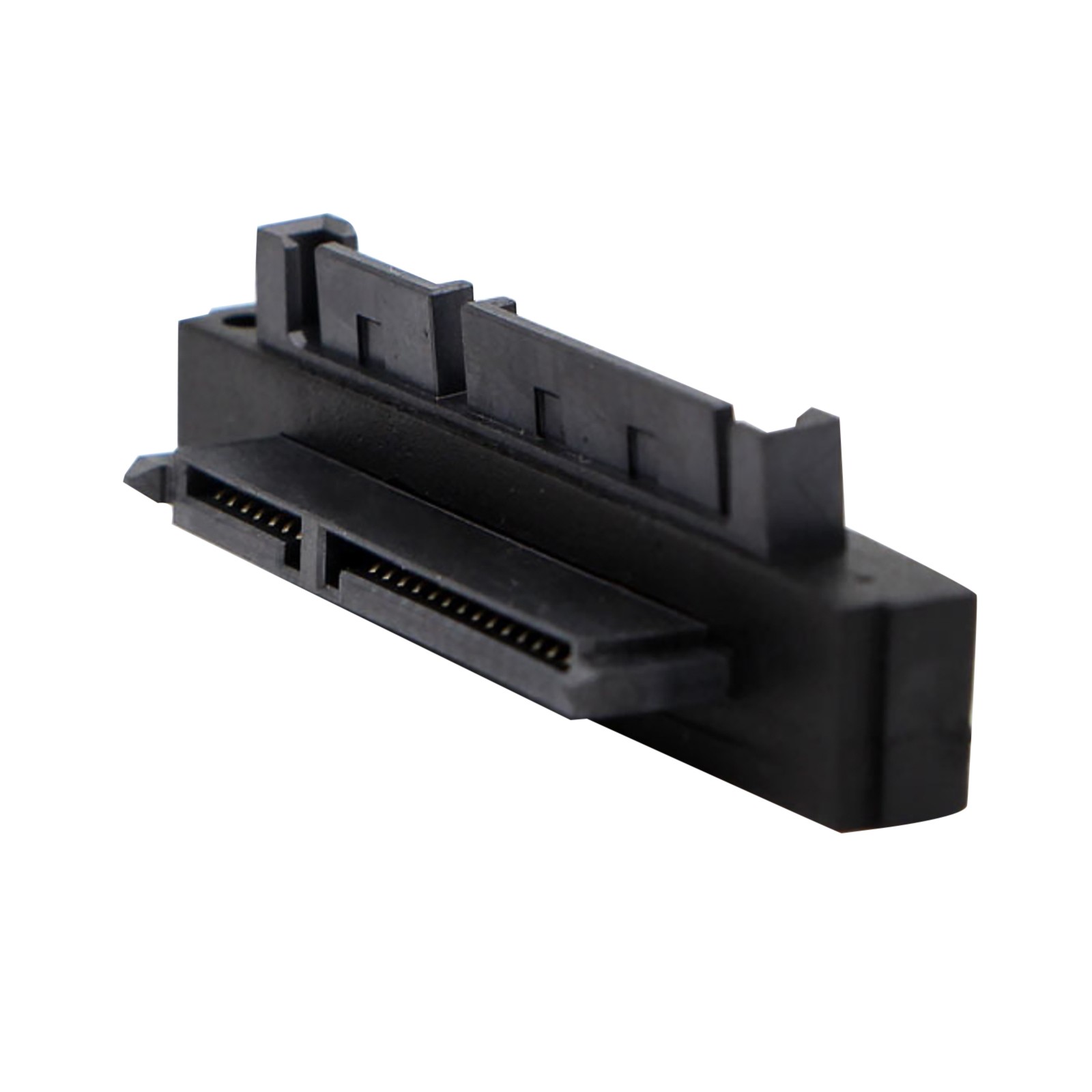 90°Right Angled SATA 22Pin 7+15 Male to SATA 22Pin Female Adapter Extension Card