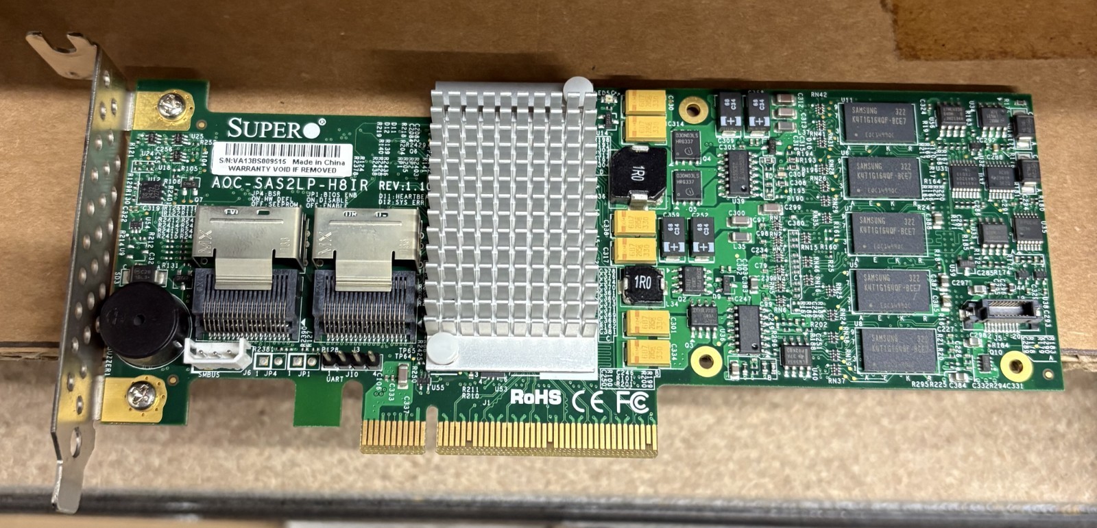 GENUINE SUPERMICRO LSI 9260-8I RAID CONTROLLER CARD / AOC-SAS2LP-H8IR