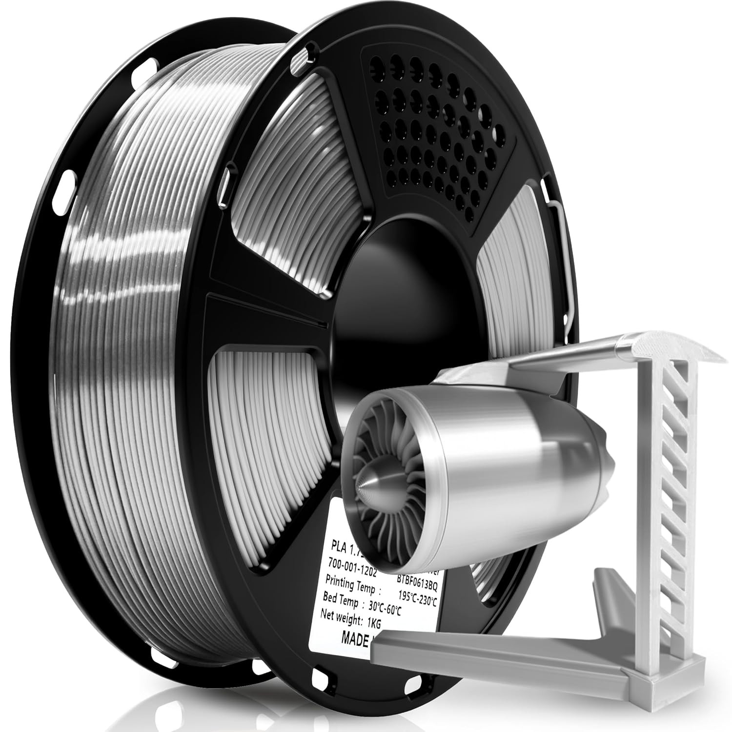 Silk PLA Filament 1.75Mm for 3D Printer, Metal-Like Shiny 3D Filament 1Kg (2.2Lb