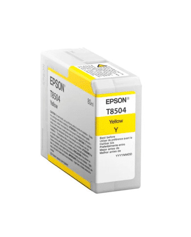 Epson T850 UltraChrome HD 80 mL Yellow Ink Cartridge [T850400]