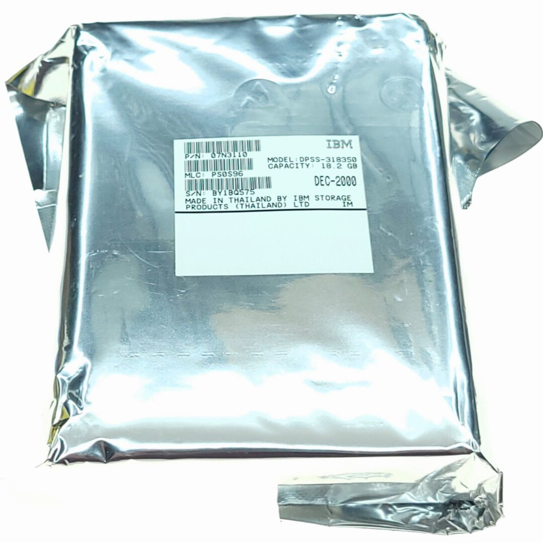 Hard Drive IBM Ultrastar 36LP 07N3110 DPSS-318350 18.2GB 7.2K 4MB SCSI U160 3.5'
