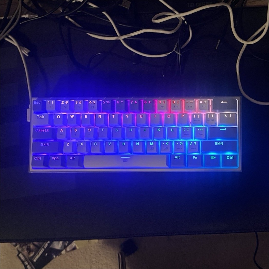 Redragon RD-S131 Gaming RGB Wired Keyboard Mouse Combo Dust Proof White