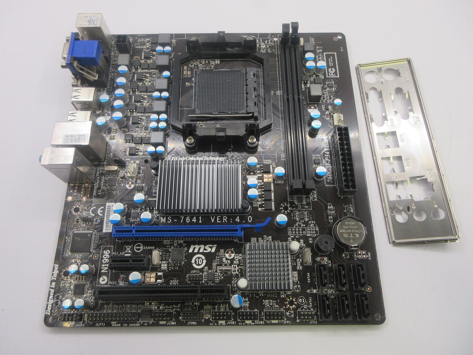 MSI Motherboard 760GM-P34 FX | No CPU