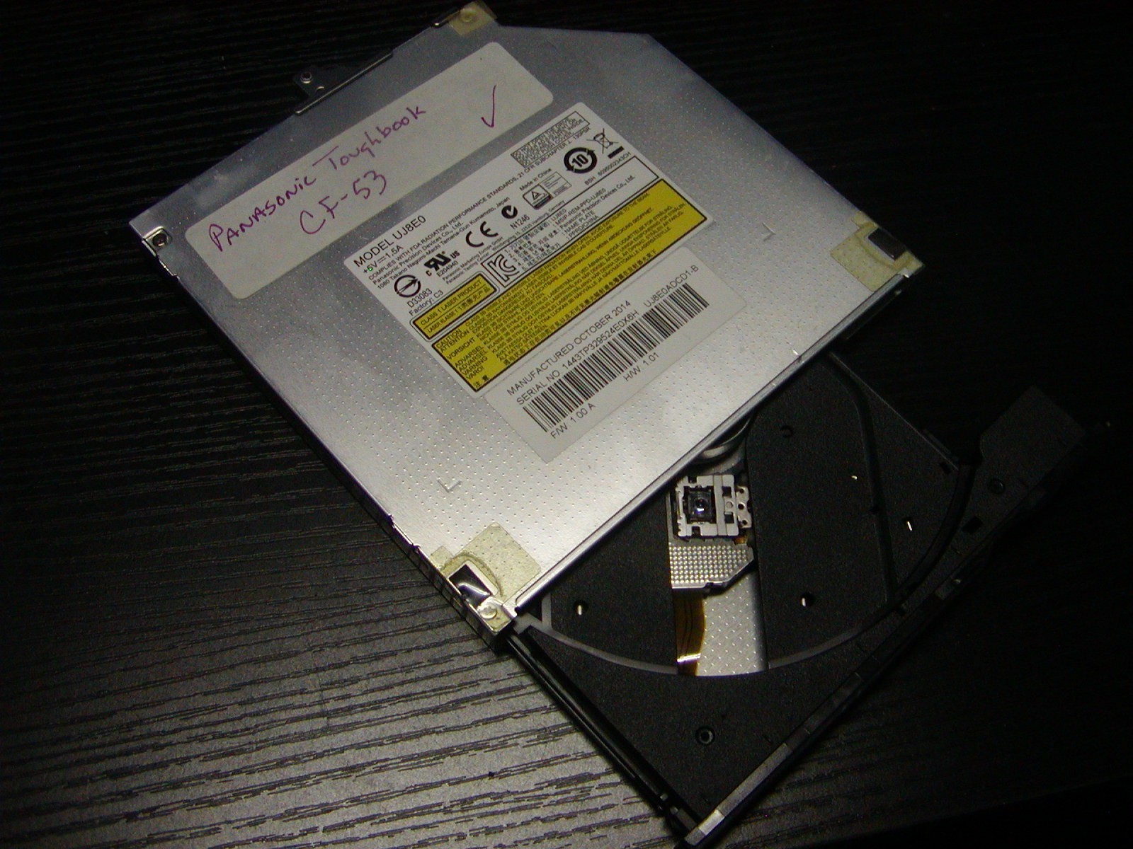 Panasonic Toughbook CF-53 UJ8E0 DVD-RW Tested working - with Black Bezel