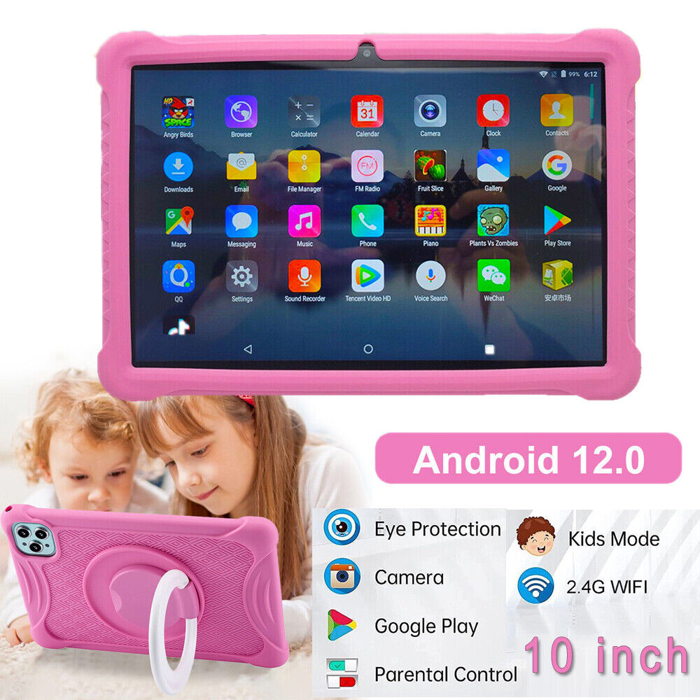 Kids Tablet 10 inch Android 12 WiFi Parental Control Dual Camera Educational Toy