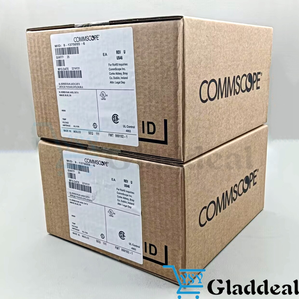 QTY50 8-1375055-6 For Six types of unshielded network modules replace 8-19337486
