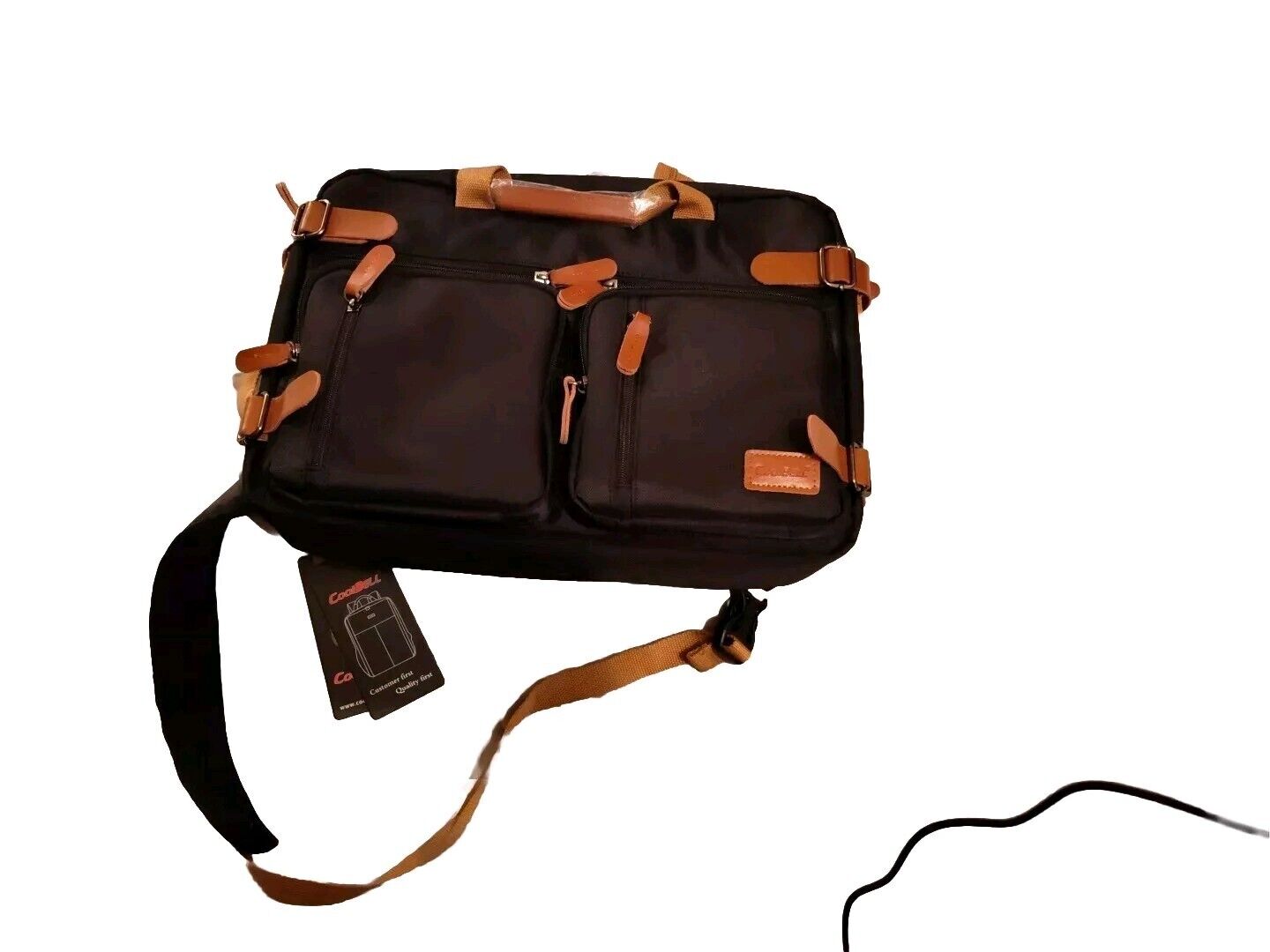 CoolBELL Laptop Bag Convertible Backpack Messenger Bag Shoulder Handbag 15.6 in