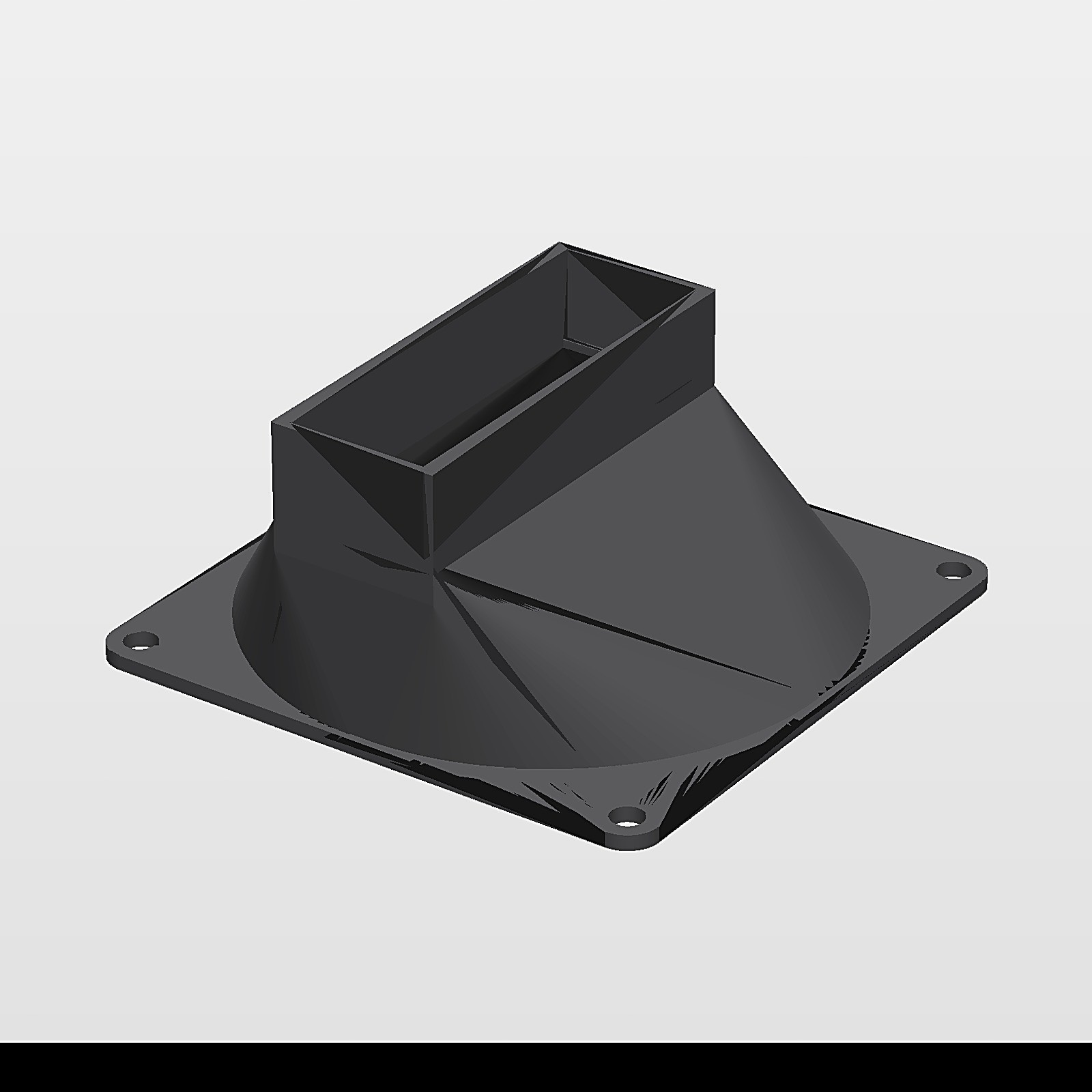 Fan Shroud Adapter for Nvidia Tesla A2 GPU 80mm Fan Cooling Duct