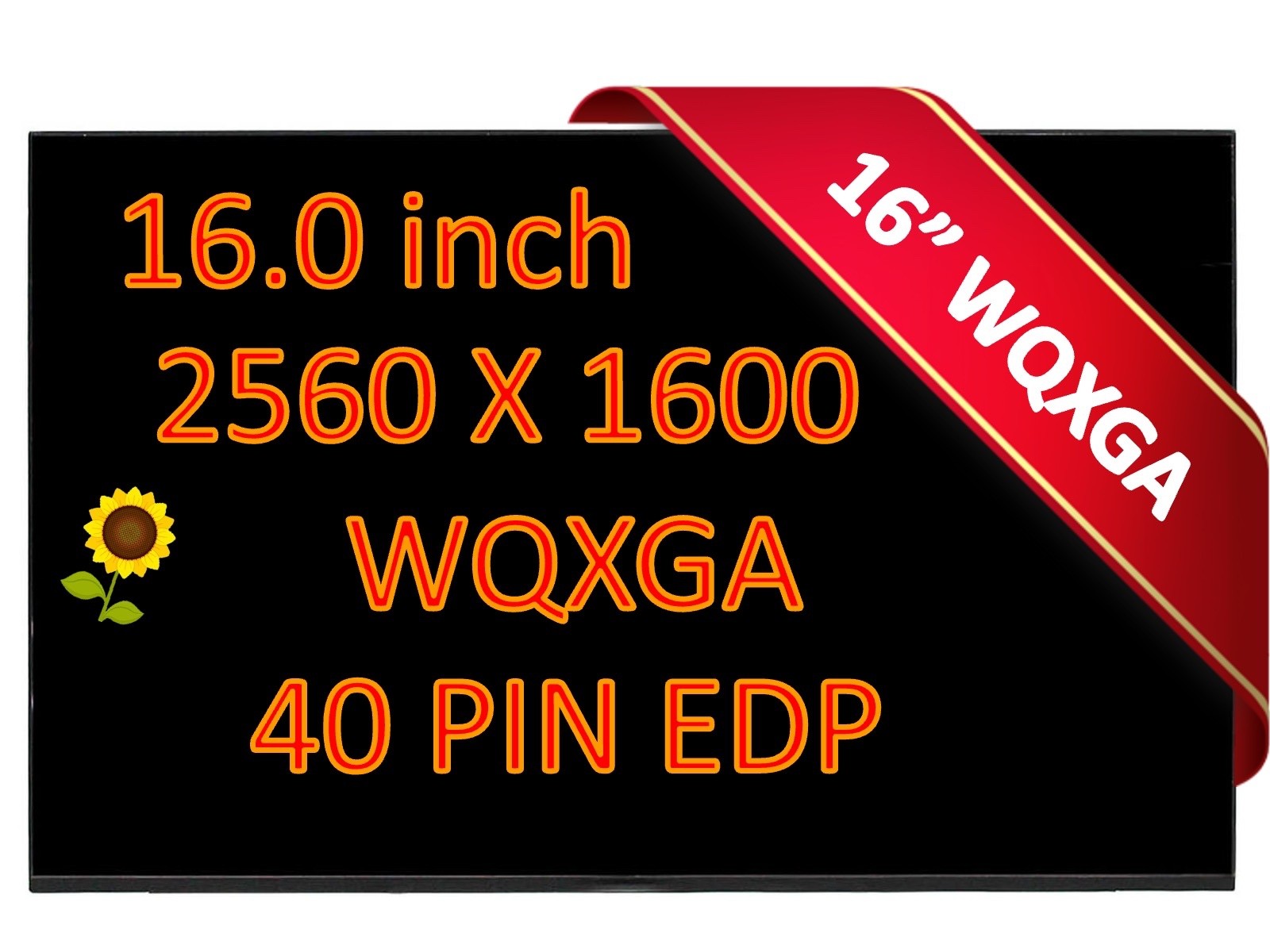 120HZ 16.0" WQXGA LCD SCREEN for Dell Alienware 16 Aurora AC16250 2560X1600 New