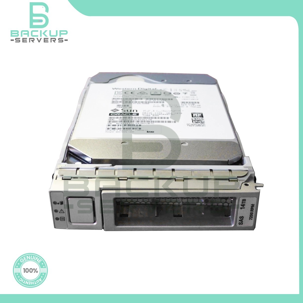 7357761 Sun Oracle 14TB 7.2K RPM 12Gb/s SAS 3.5" 512MB HDD WUH721414AL5200