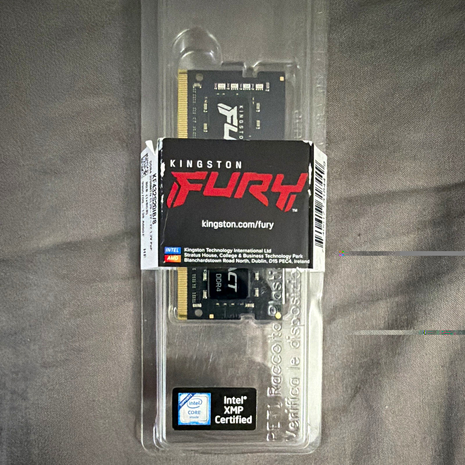 Kingston FURY Impact 8GB (1x8GB) DDR4-3200 SO-DIMM Intel XMP 260-Pin