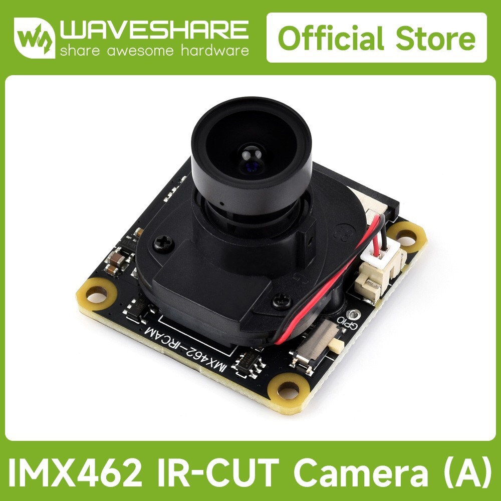 Waveshare IMX462 2MP IR-CUT Camera 90° DFOV Starlight Camera Sensor Fixed-Focus