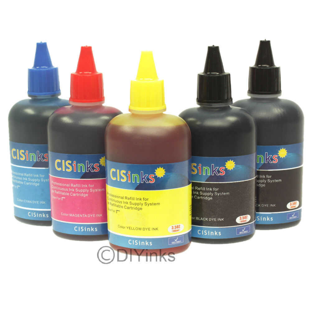 Refill Bulk INK SET alternative for Workforce 520 Printer 5 Color CISS CIS