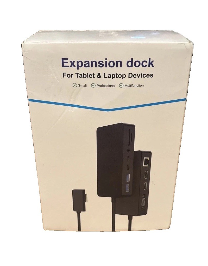 Expansion Dock for Surface Tablet Laptop Multi Port Hub HDMI Vga New Open Box