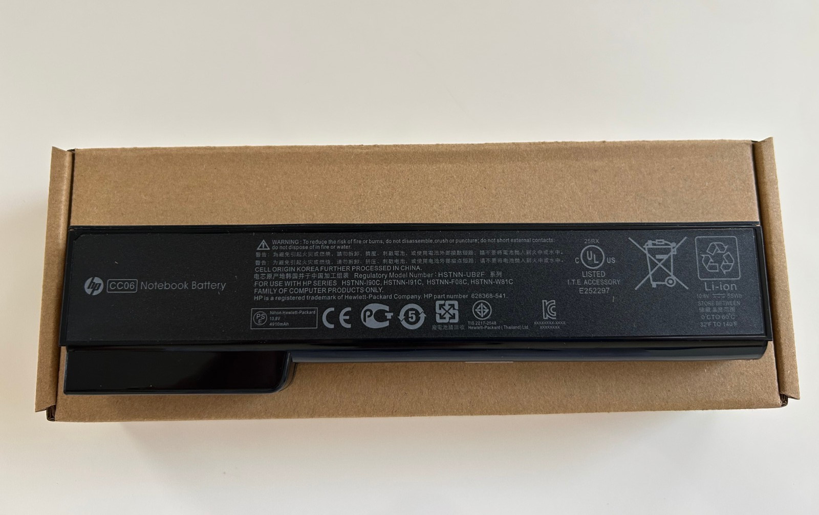 Genuine HP CC06 Battery EliteBook 8460W 8460P 8560P 8470P ProBook 6560b 6460b US