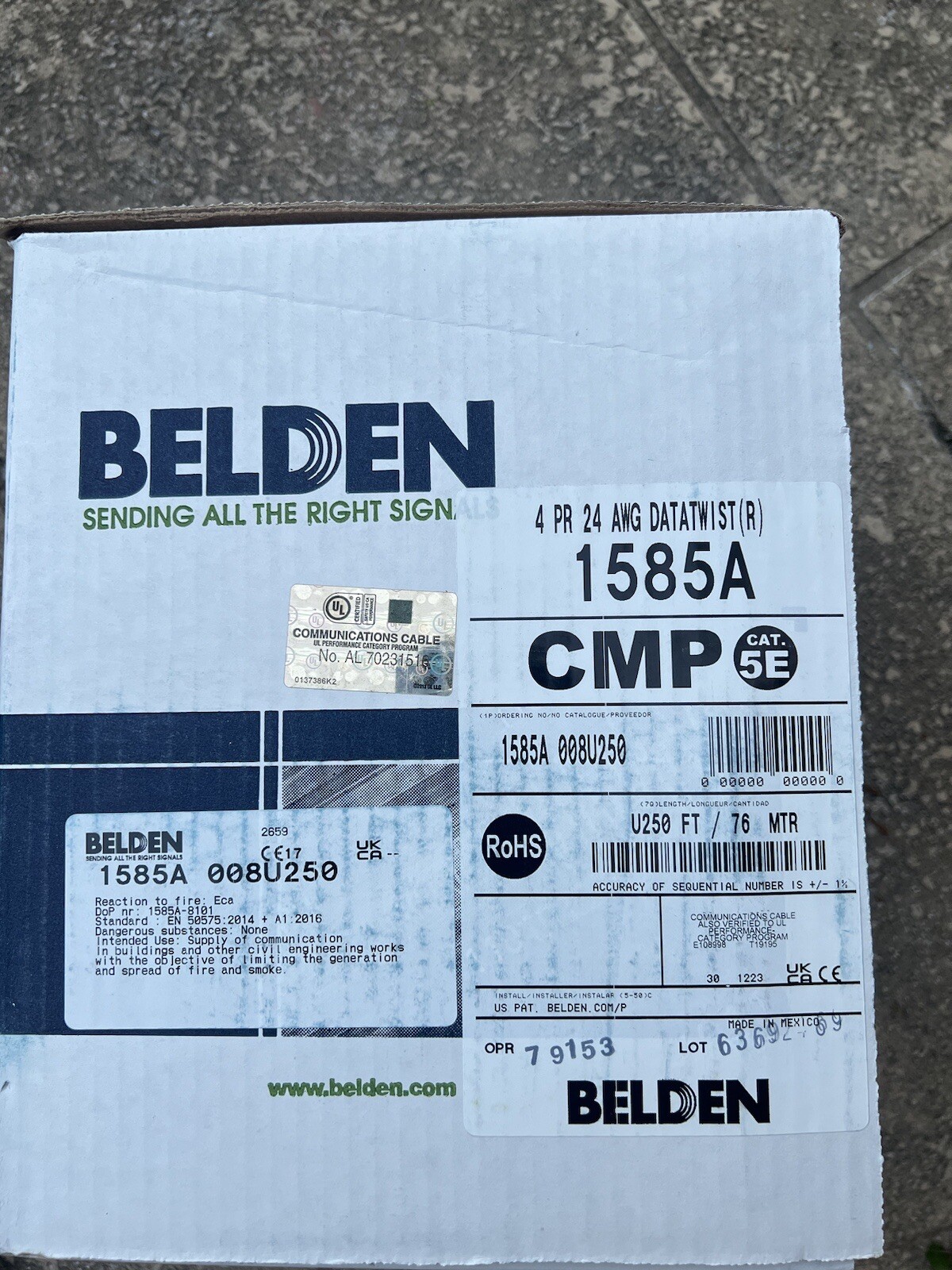 CAT 5e Cable 250ft