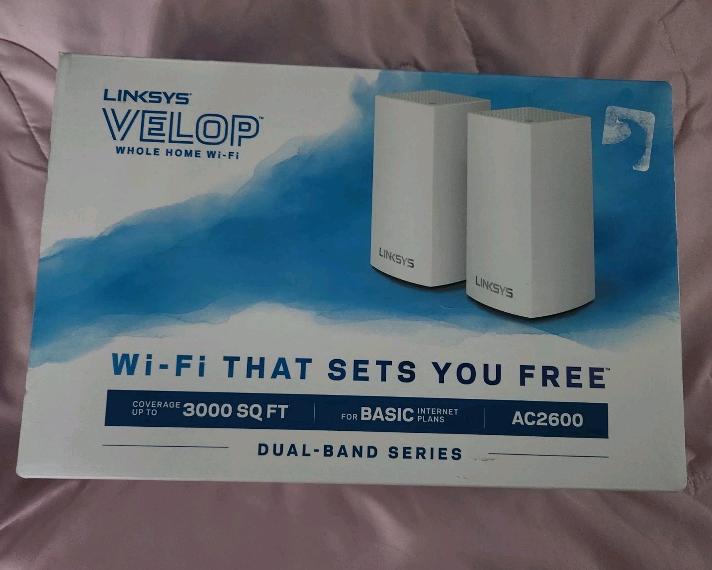 Linksys WHW0102 Velop AC2600 Dual-Band Whole Home Wi-Fi Intelligent Mesh System