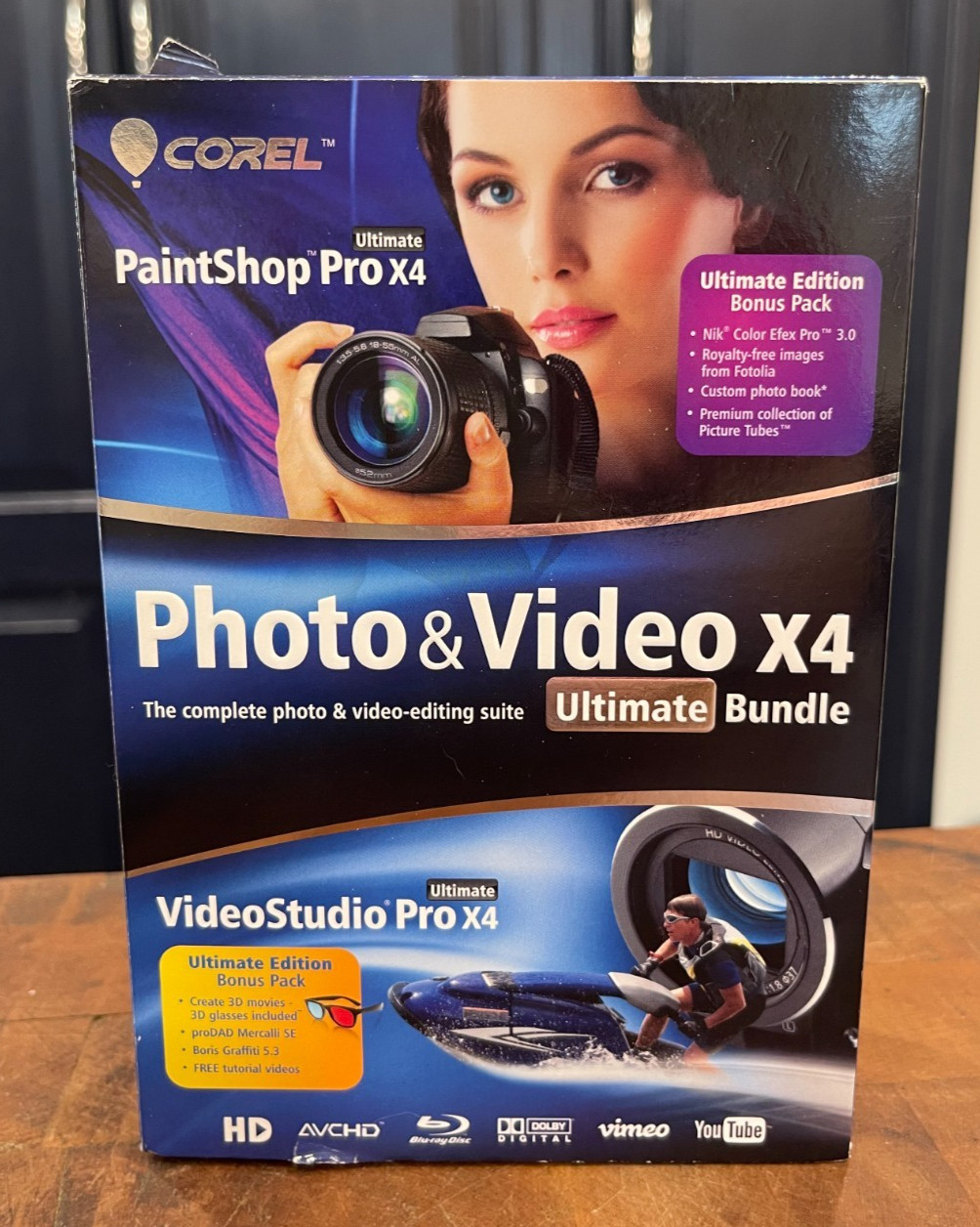 Corel PaintShop Photo + VisualStudio Video Pro X4 Ultimate Software ~NEW~