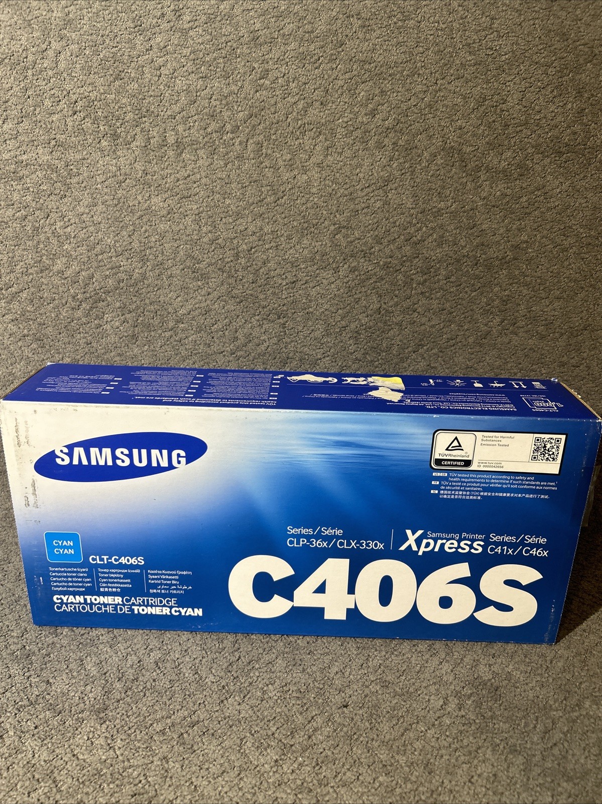 Samsung Cyan Toner Cartridge /CLT-C406S/Series CLP-36S/CLX-330X/C41X/C46X