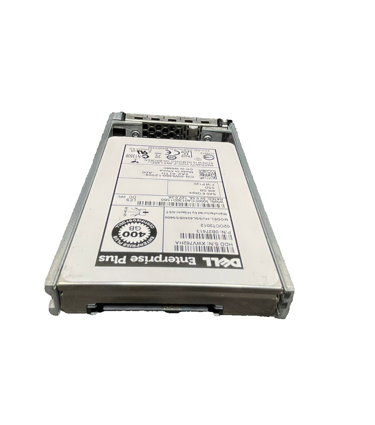 W6460 Dell Compellent 400GB SAS 2.5''-3.5'' 6Gbps SSD HUSSL4040BSS600 0W6460
