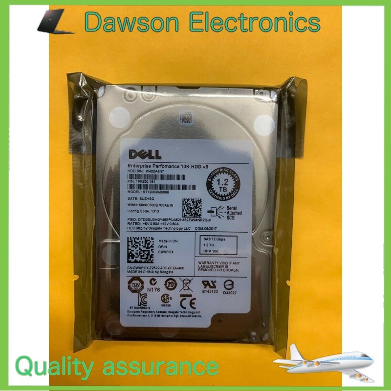 New Dell WXPCX 0WXPCX ST1200MM0088 1.2TB 10K SAS 12GB/s 2.5 in HDD Hard Drive