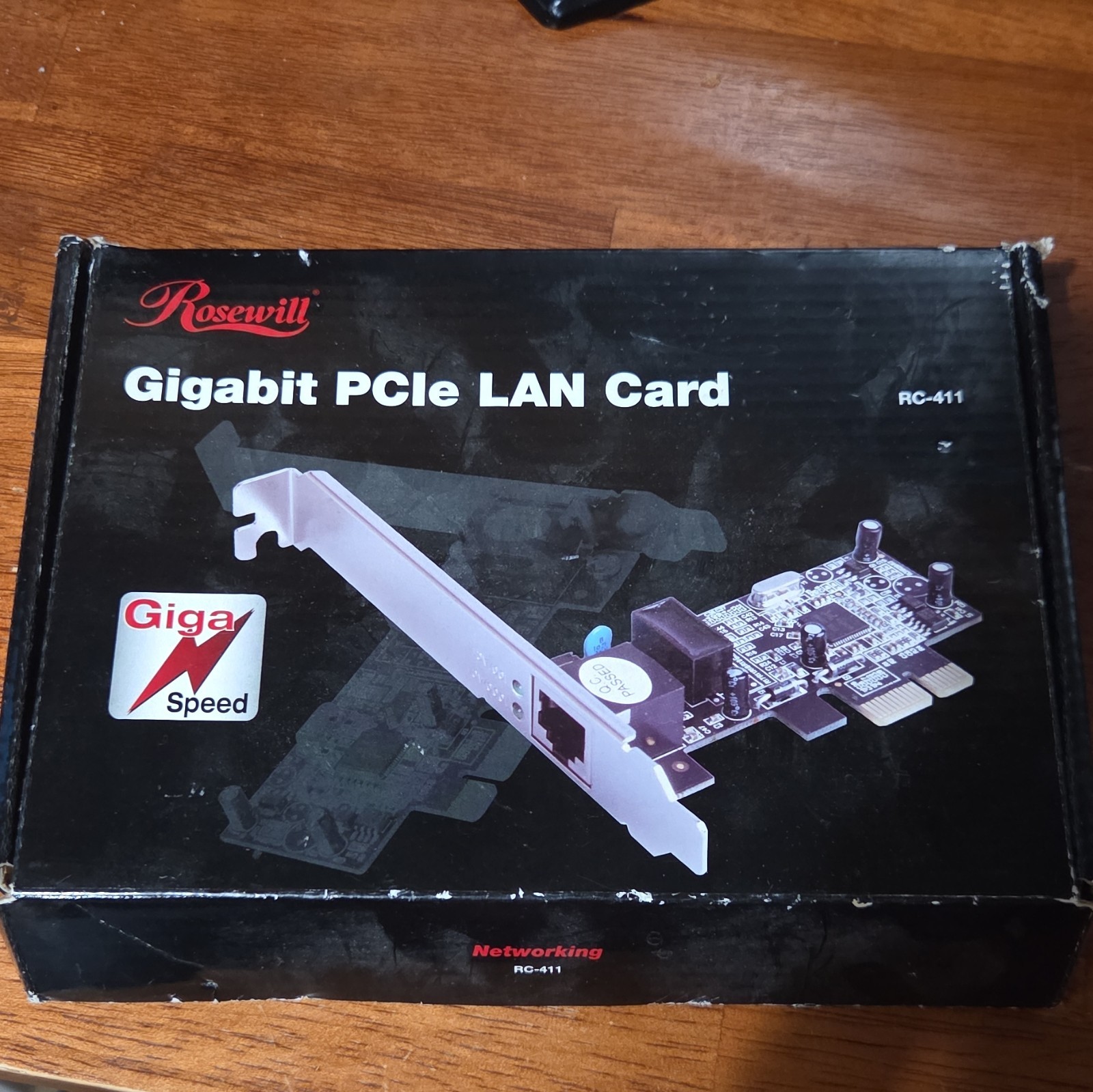 Rosewill RC-411 PCIe Gigabit Ethernet 1Gbps RJ-45 1-Port LAN Card