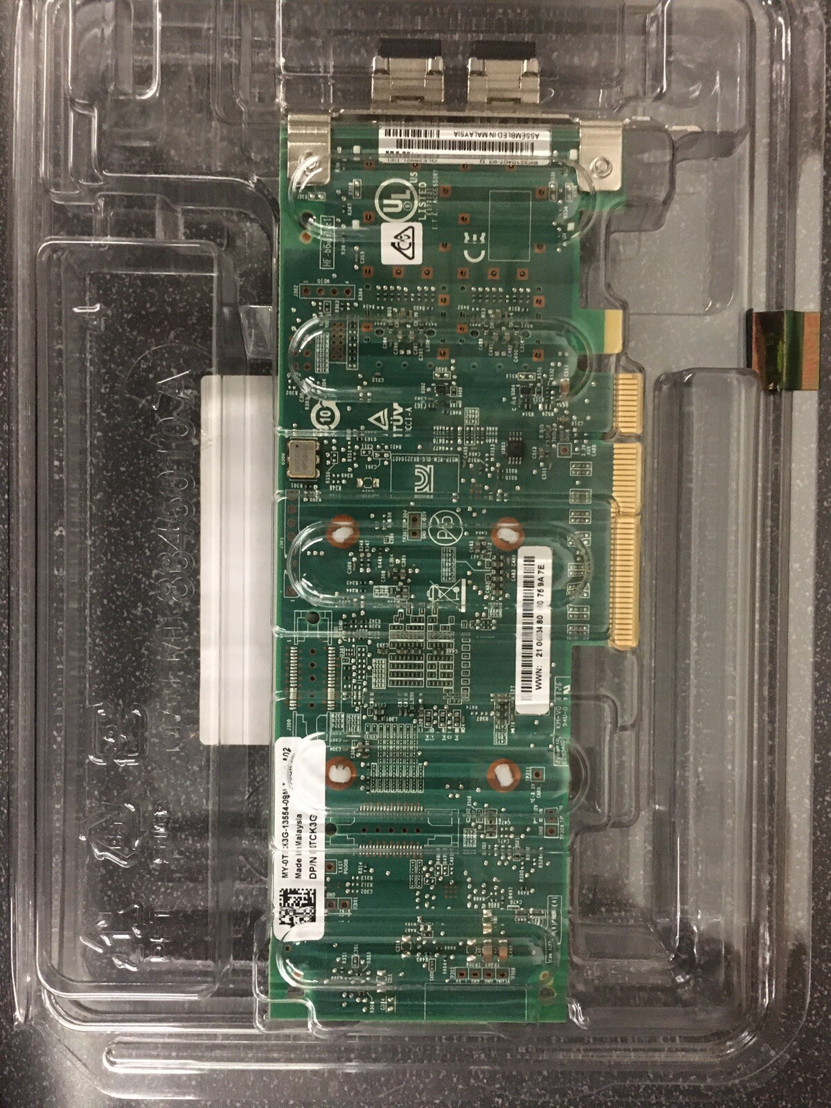 NEW Dell QLogic QLE2692L-DEL Dual Port Fibre Channel 16Gb PCIe HBA CK9H1 WVT0T