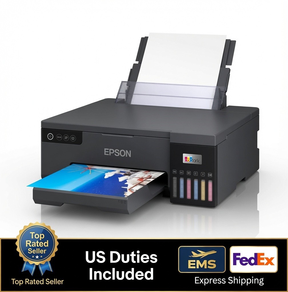 NEW Epson EcoTank L8050 Compact Photo Printer Tracking Fast 6 Colors A4 Size