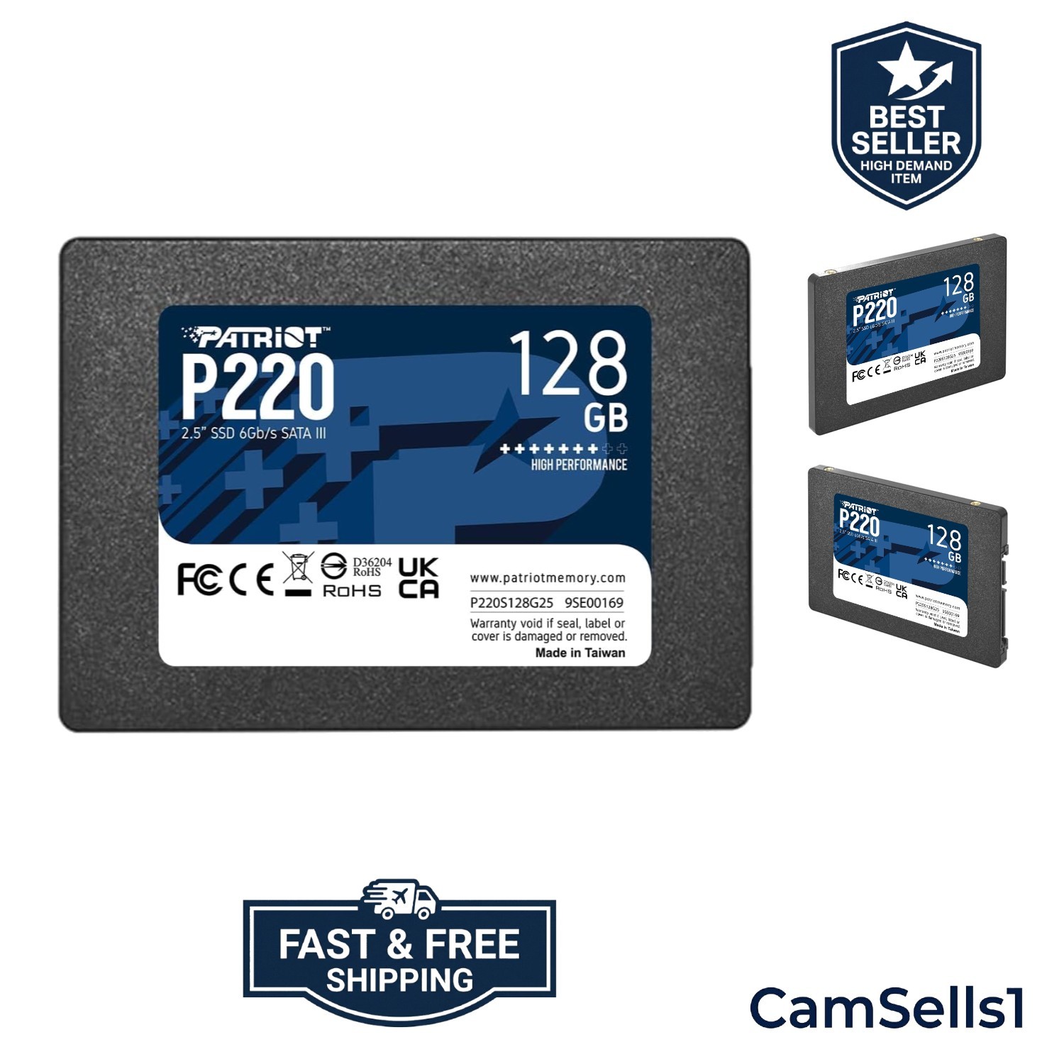 Exceptional Performance: Patriot P220 128GB 2.5" SSD with Backward Compatibility