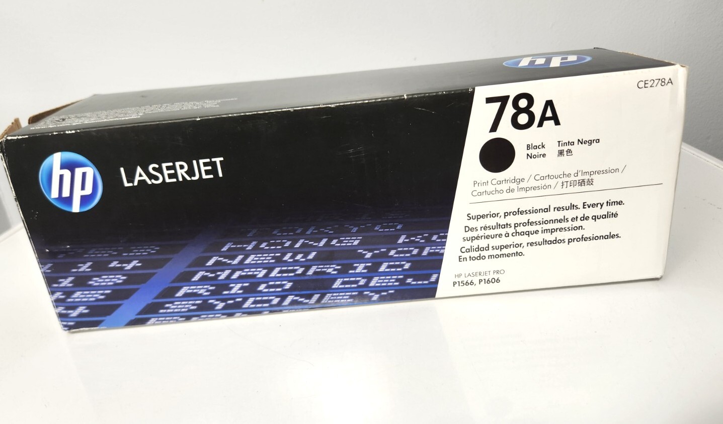 Genuine HP 78A CE278A Black Toner for LaserJet Pro M1536, P1566 P1606