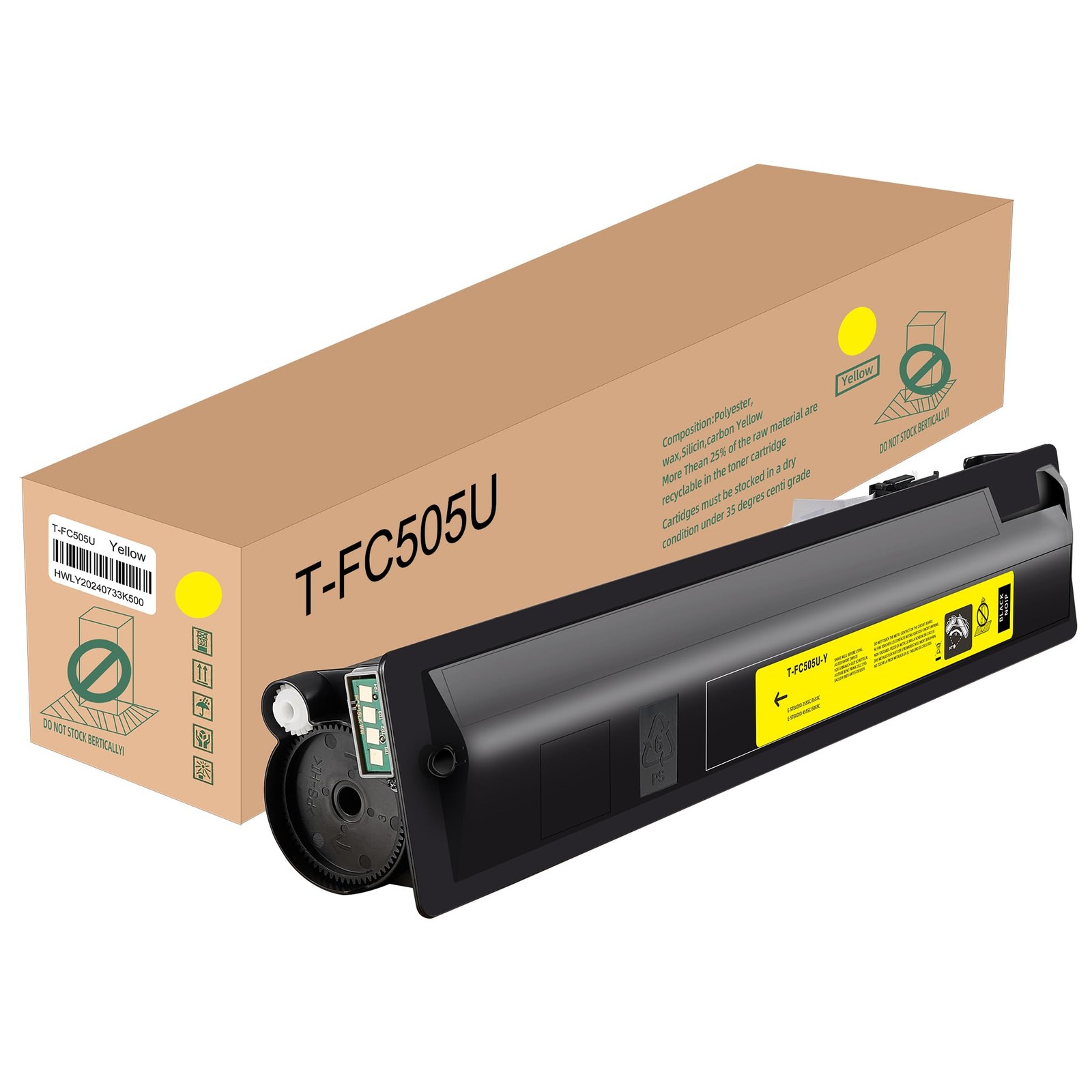 Toner Cartridge TFC505U TFC505UY Yellow 1 Pack for 2505AC 3005AC 3505AC
