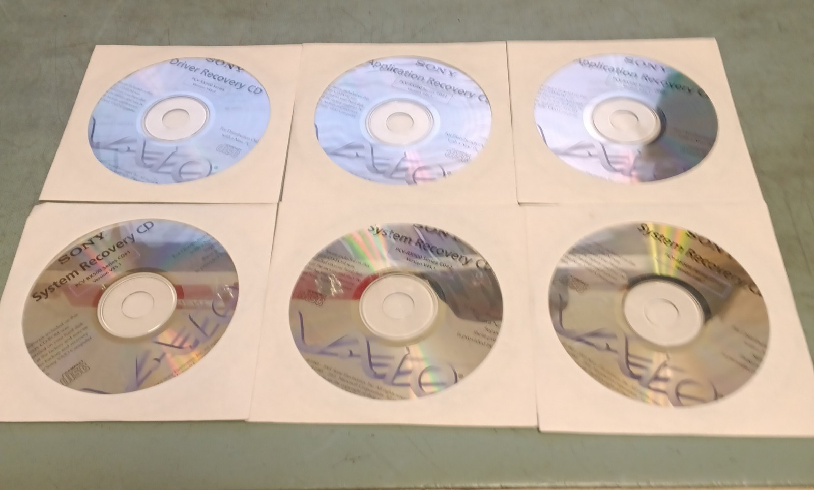 Sony VAIO PCV-RX500 System Recover Disc Set
