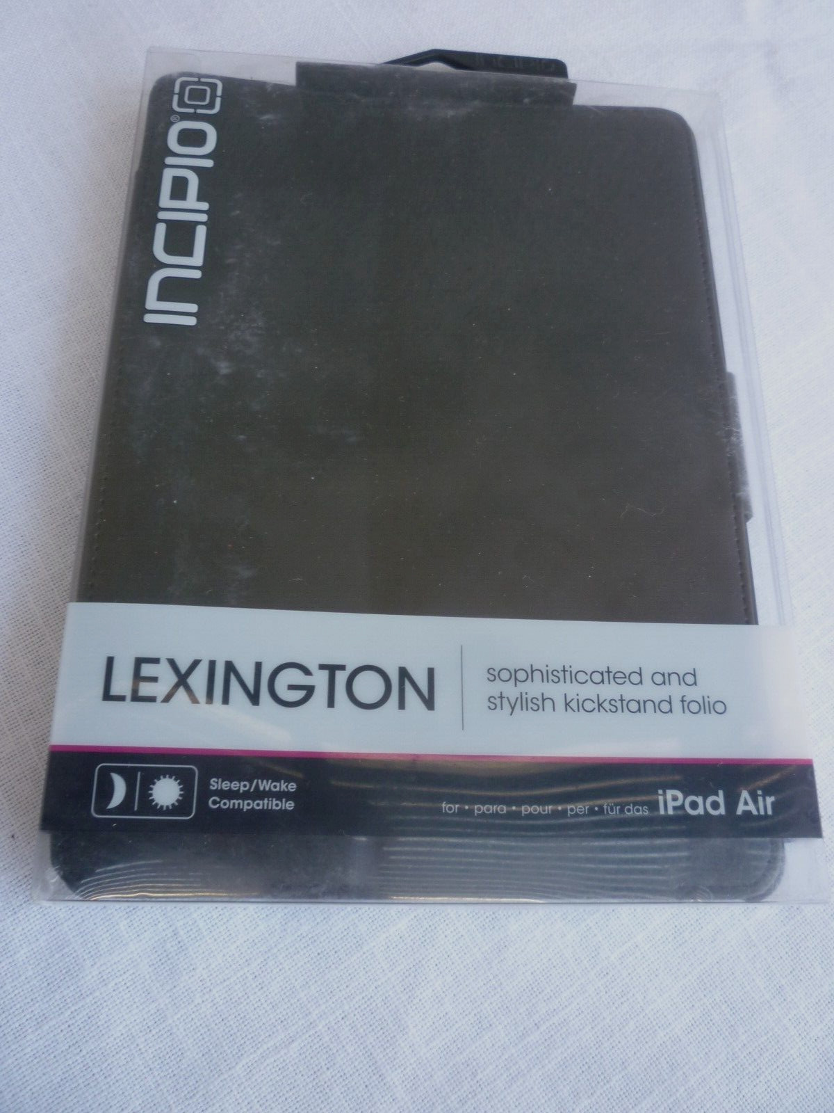 NEW Sealed Black Incipio Lexington Folio iPad Air Case Leather w Hard Shell Back