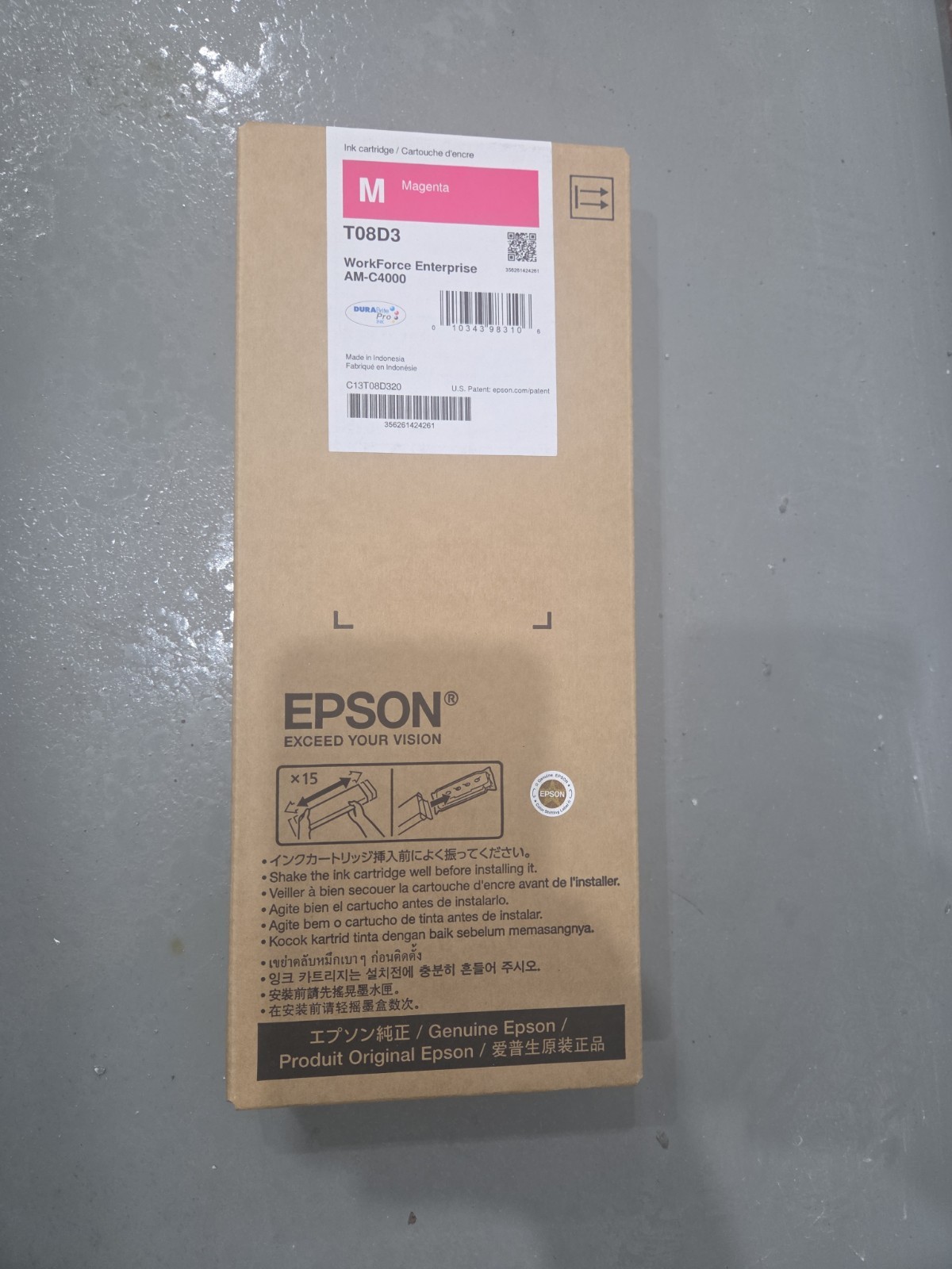 EPSON  T08D3  Magenta Workforce Enterprise Am C400 Exp 2029 - INK