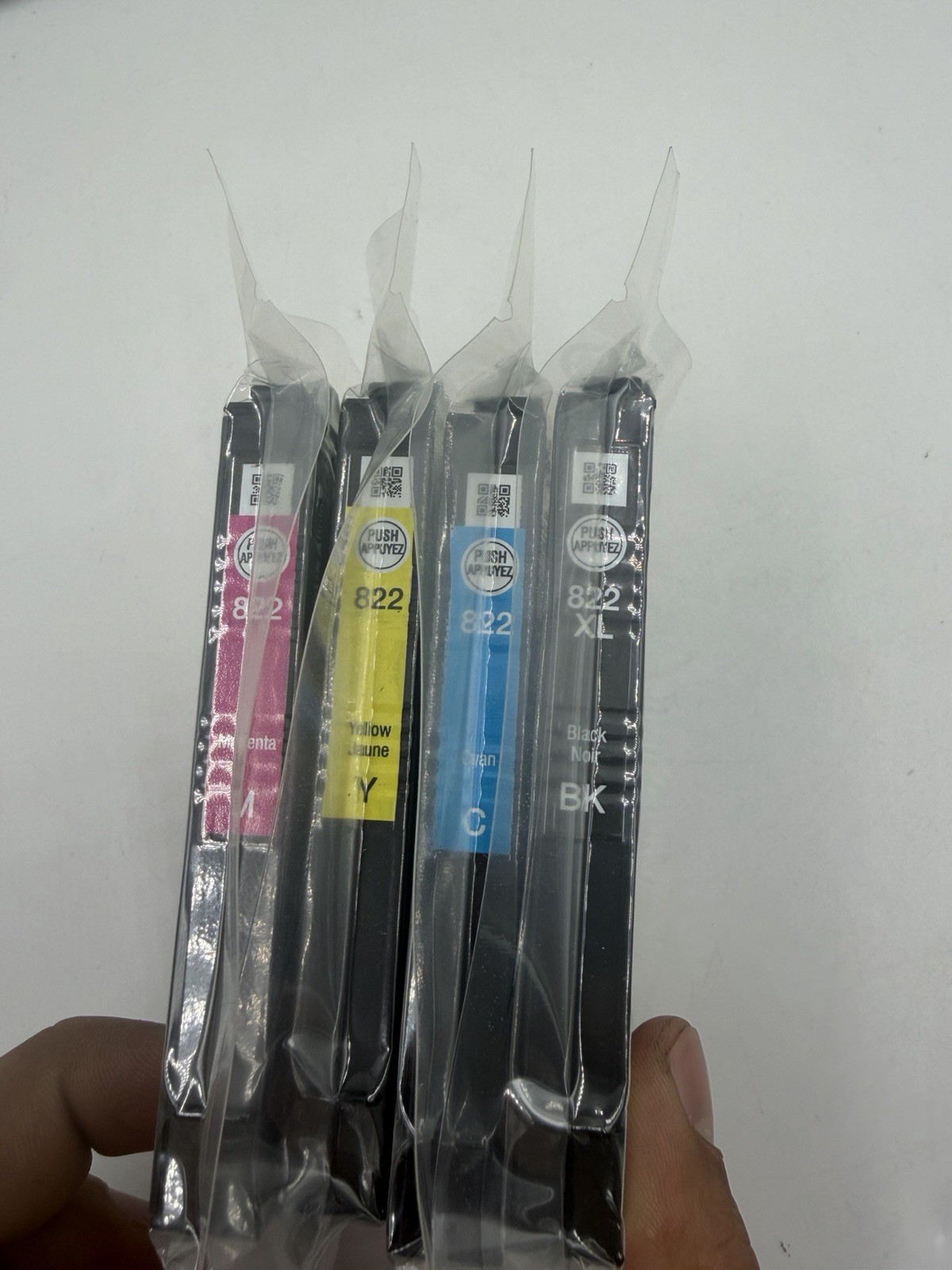 Epson 822xl Hi Yield Black Cyan Magenta Yellow 4 Pce Genuine New Sealed No Box